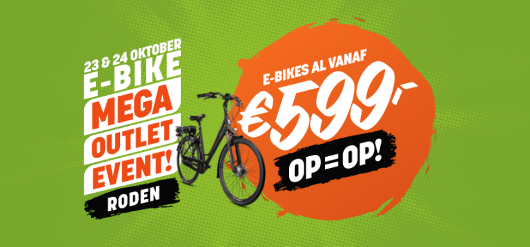 Ontdek jouw e-bike tijdens het Mega Outlet Event Roden